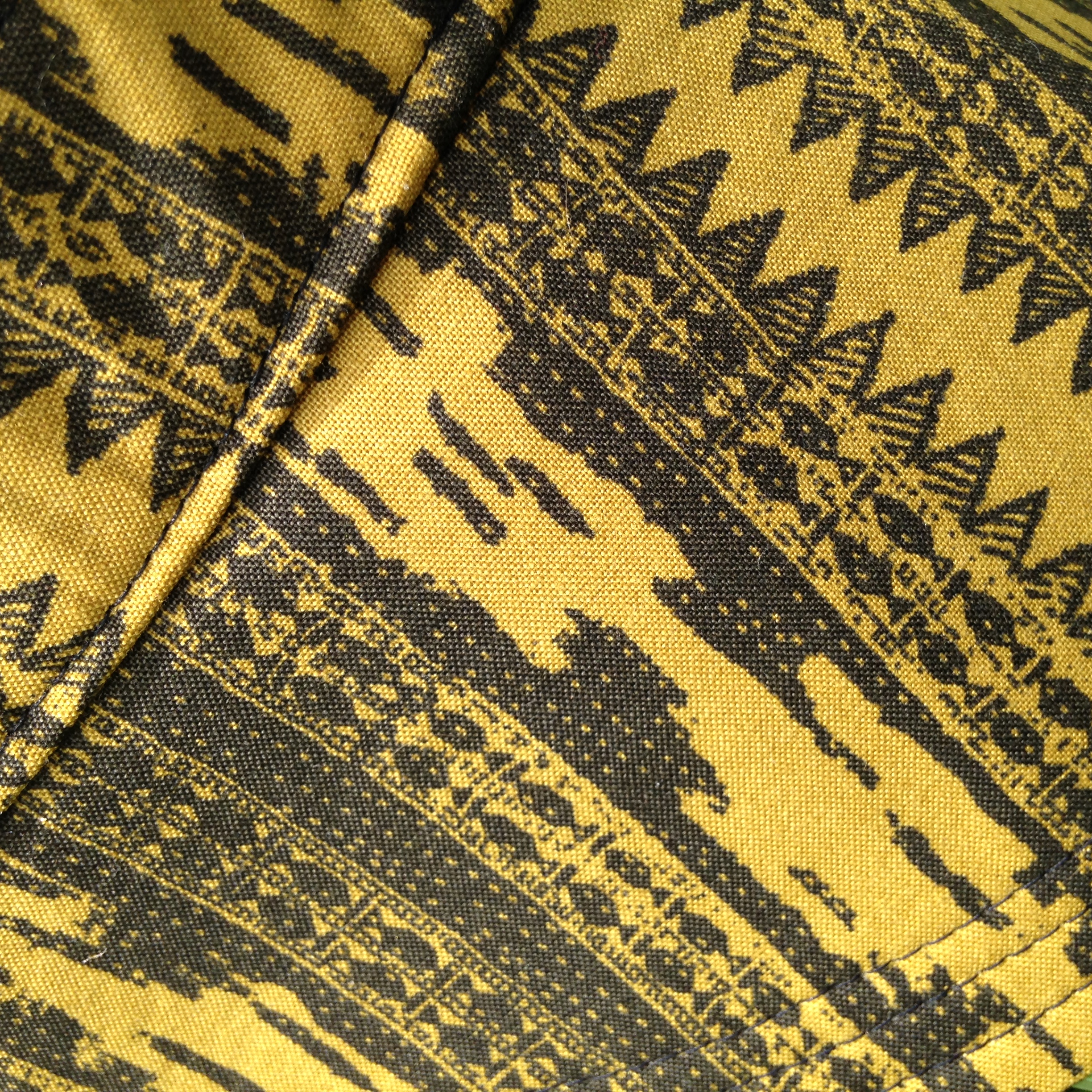 olive green ikat detail